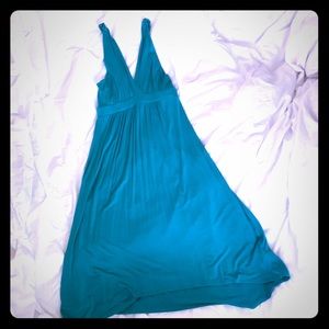 Teal V-neck/back dress!